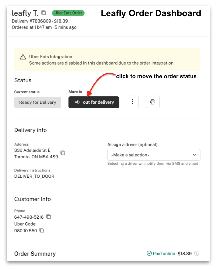 Checking on the status of your online order or history of orders – Leafly  Help