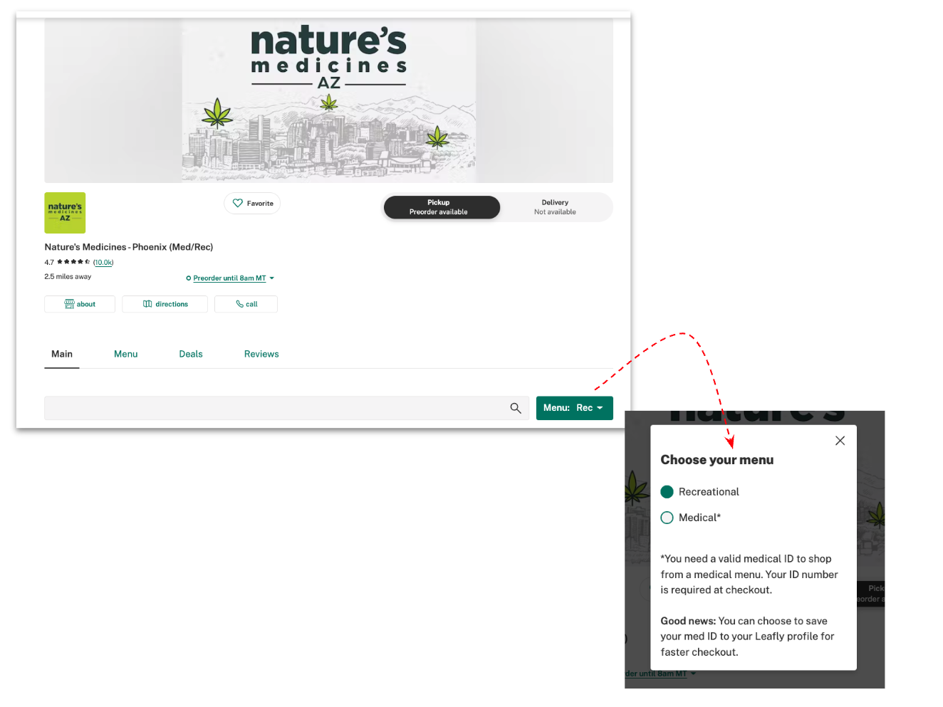 Learn More Dual Menus Leafly Help