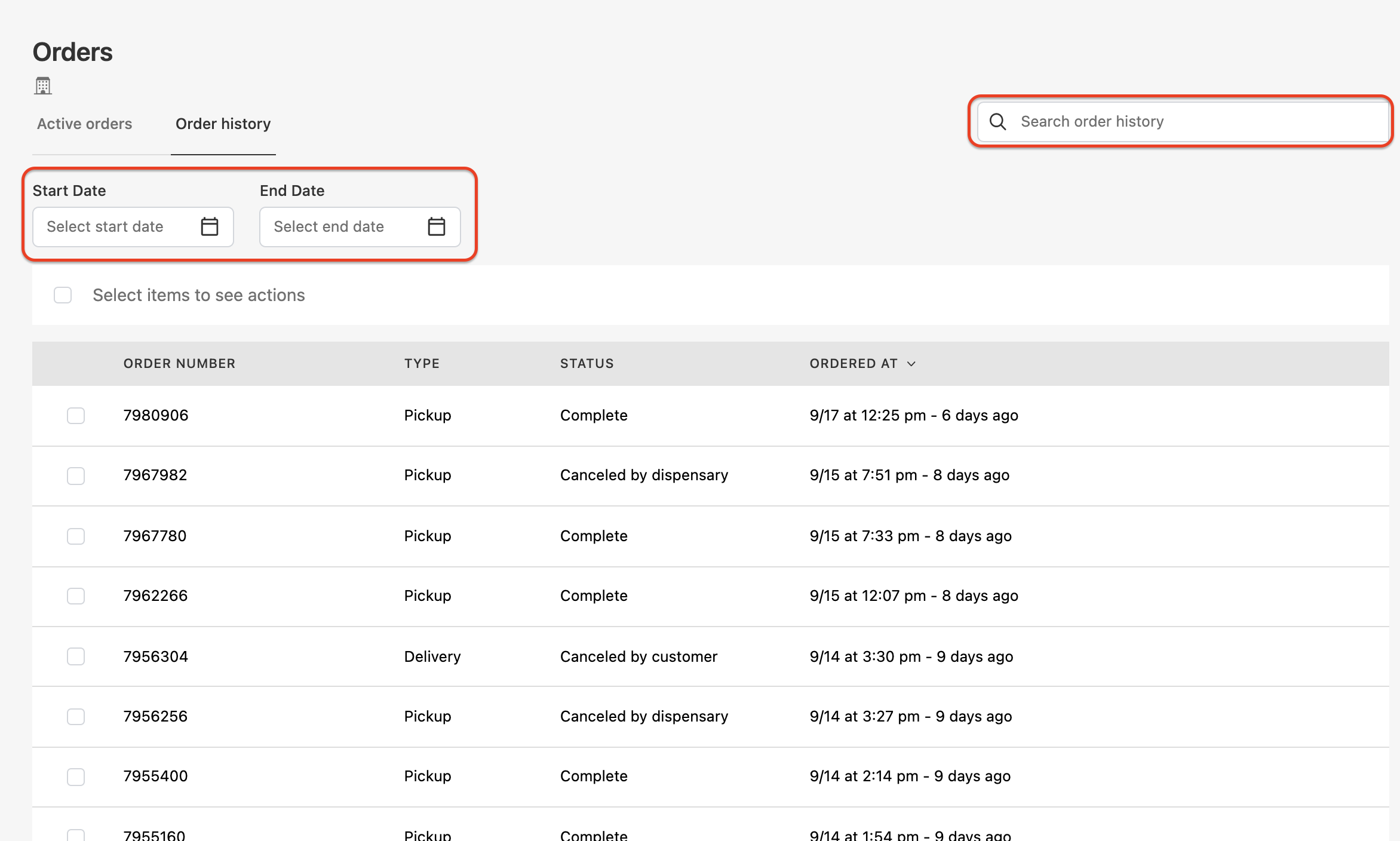 Checking on the status of your online order or history of orders – Leafly  Help