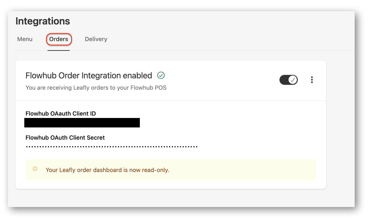 Flowhub Order Integration Guide