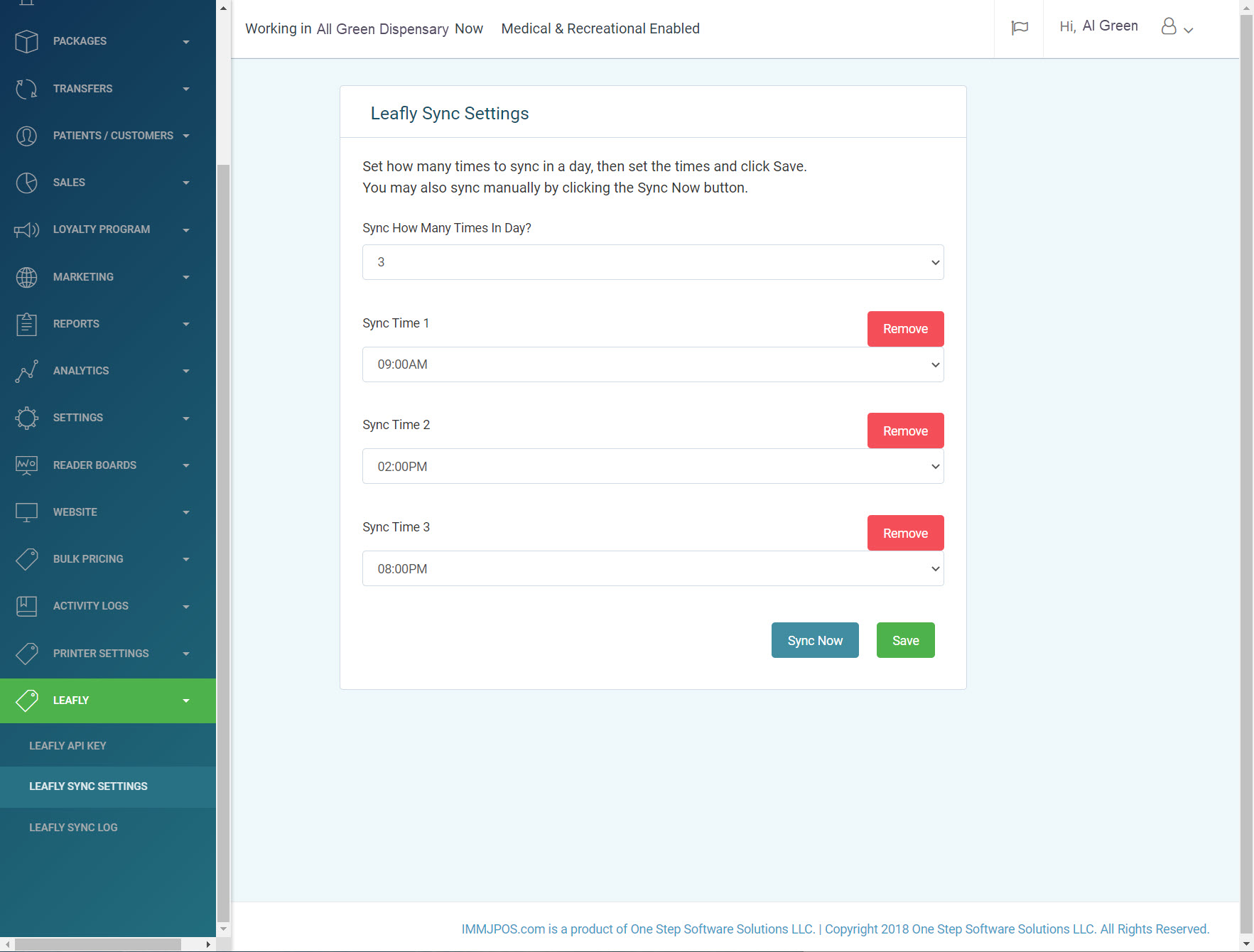 IMMJPOS Menu Integration Guide