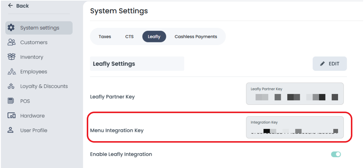 Toke Menu Integration Guide