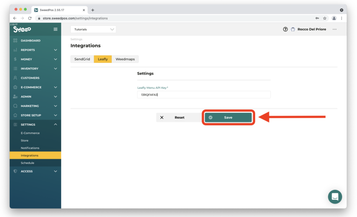 Sweed Menu Integration Guide