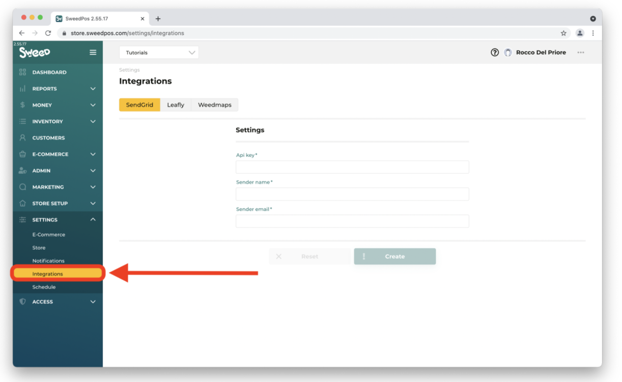 Sweed Menu Integration Guide
