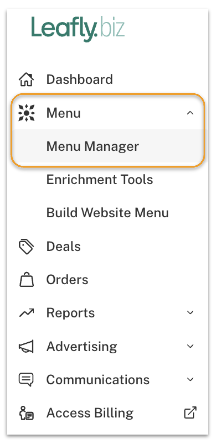 Deleting menu items from Menu Manager