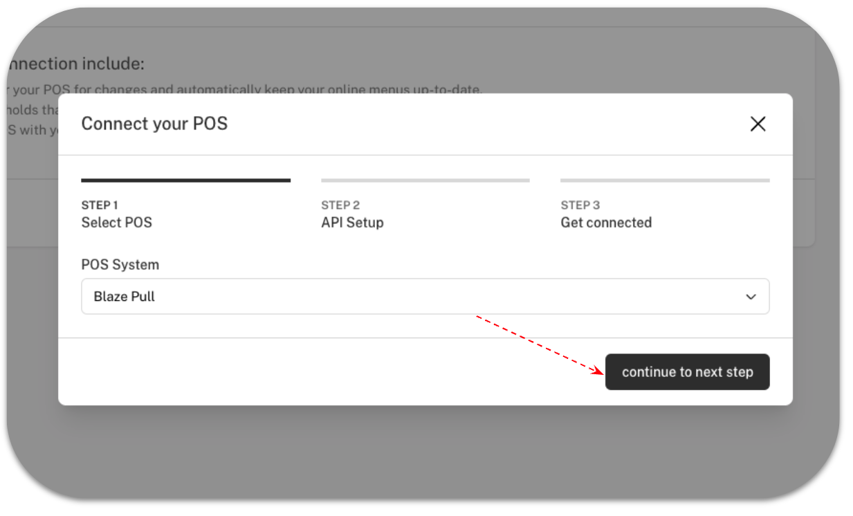 BLAZE Pull Menu Integration Guide