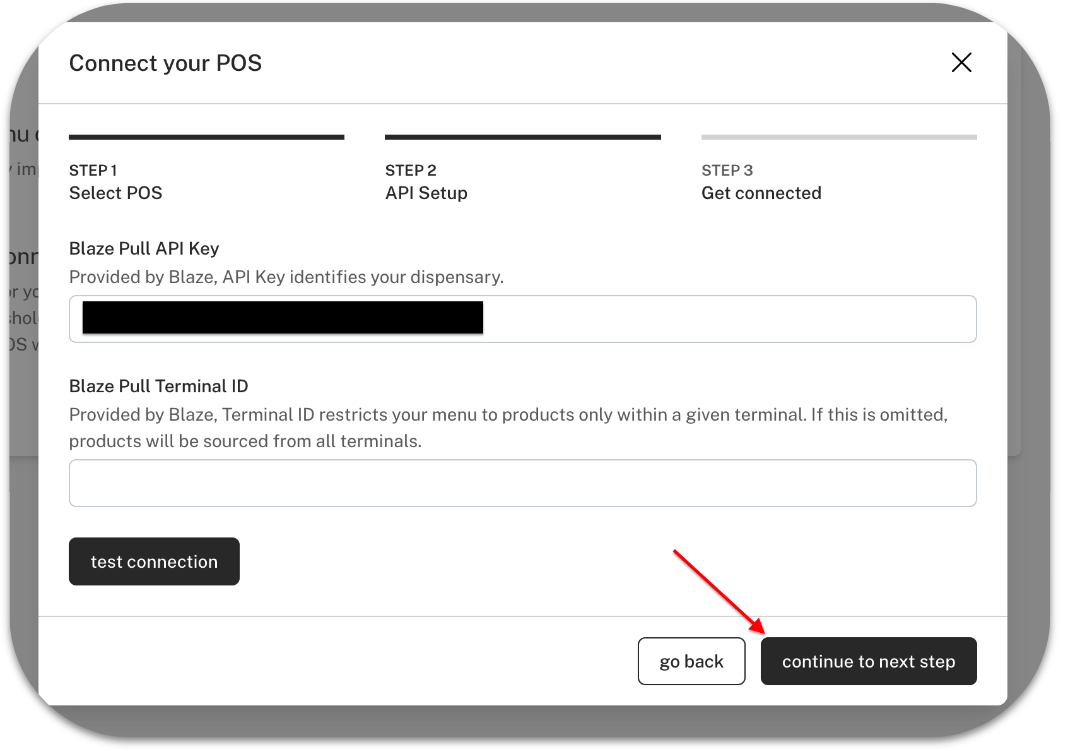 BLAZE Pull Menu Integration Guide