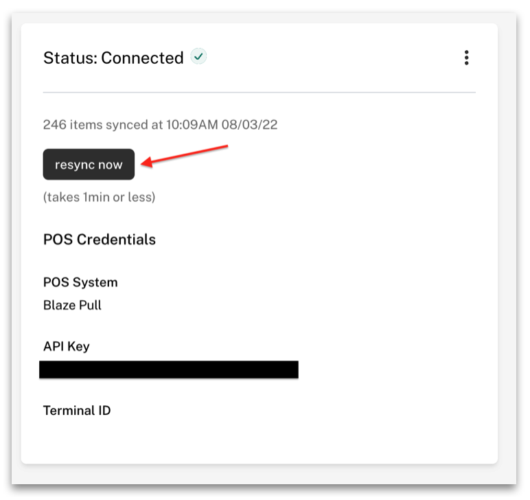 BLAZE Pull Menu Integration Guide