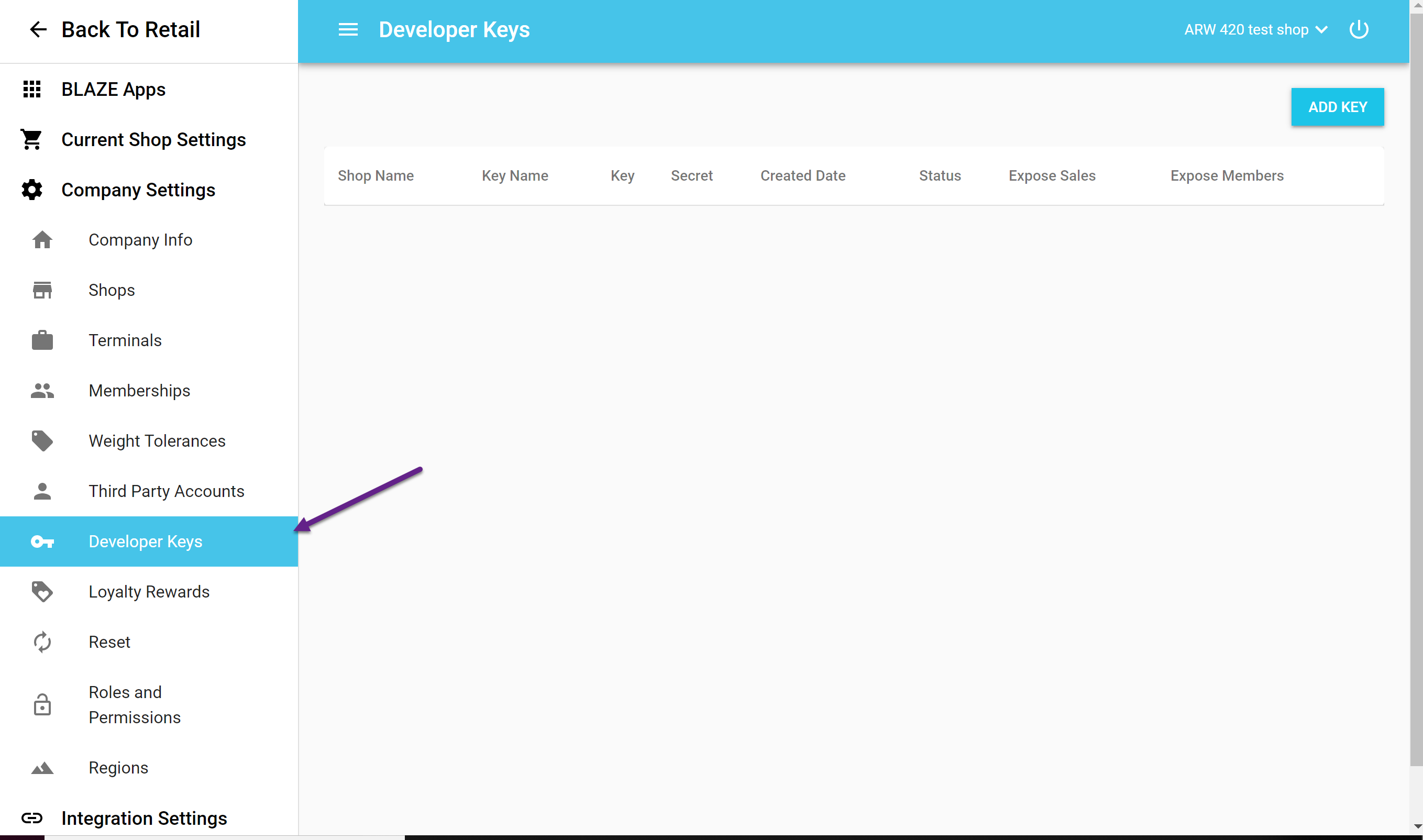 BLAZE Pull Menu Integration Guide
