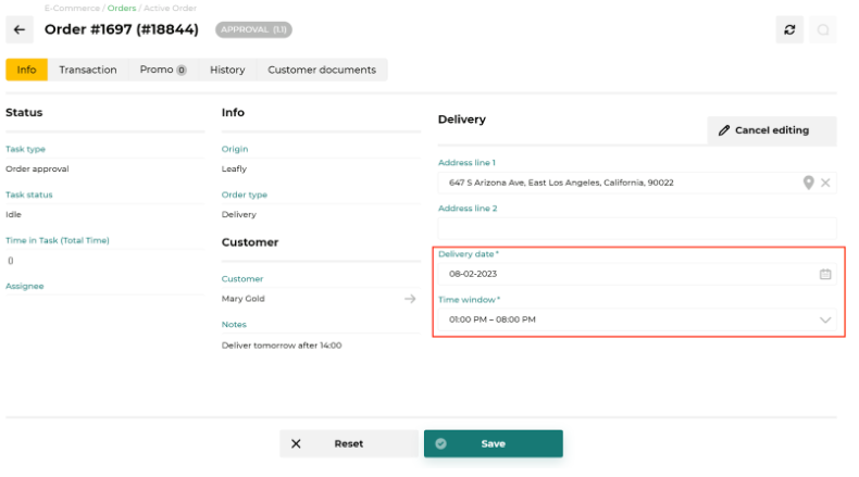 Sweed Order Integration Guide
