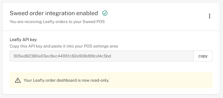 Sweed Order Integration Guide