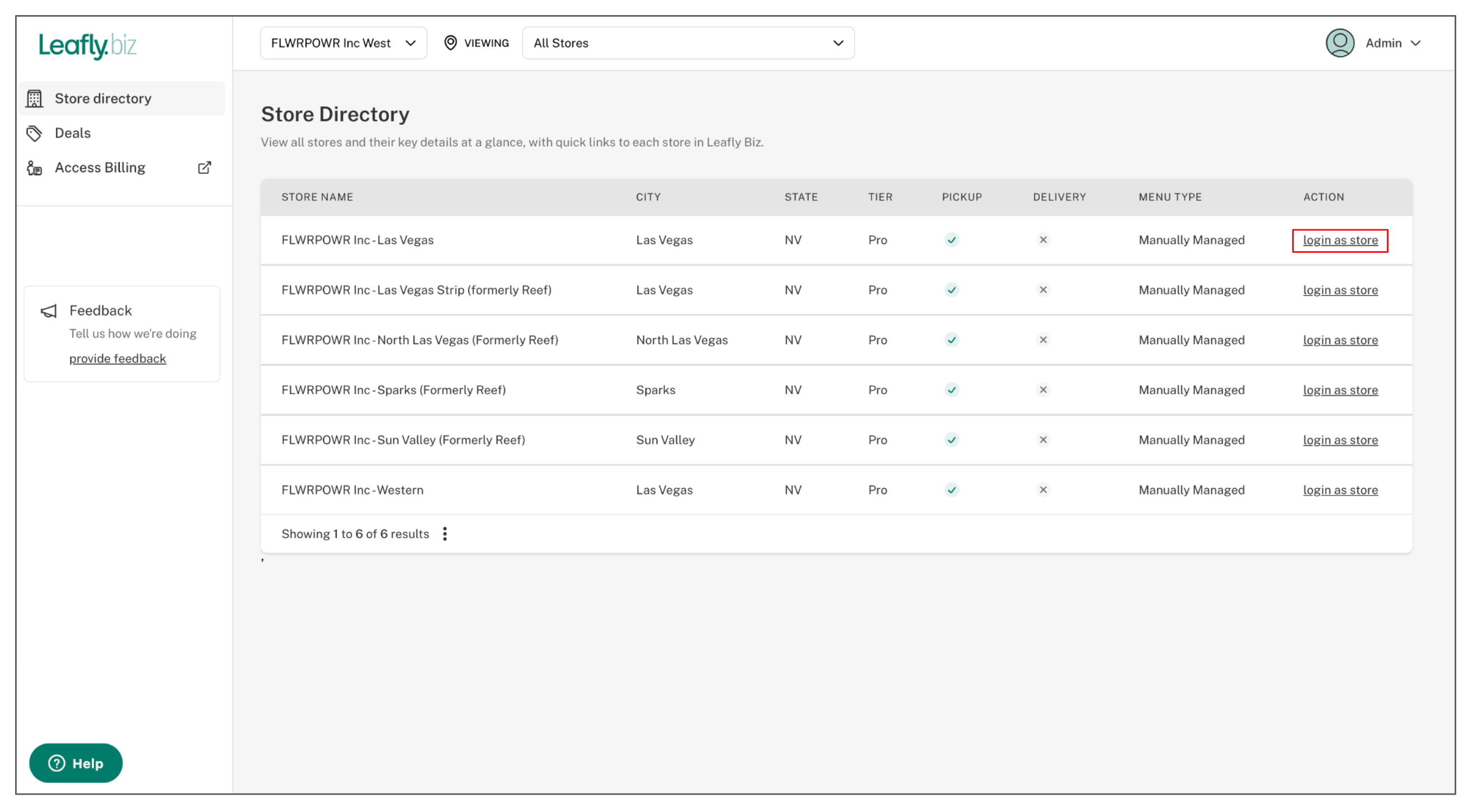 Accessing and Navigating Your Enterprise Dashboard and Store Directory